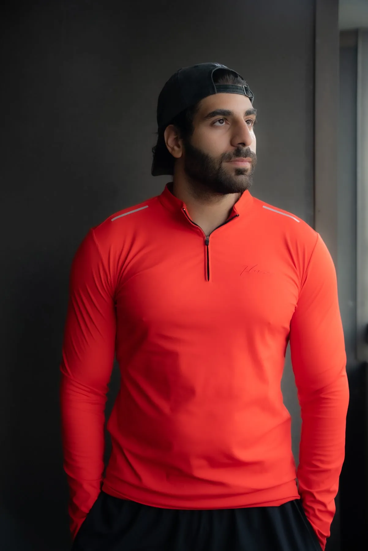 1/4 Quarter Zip Red Compression CLAIM NOW