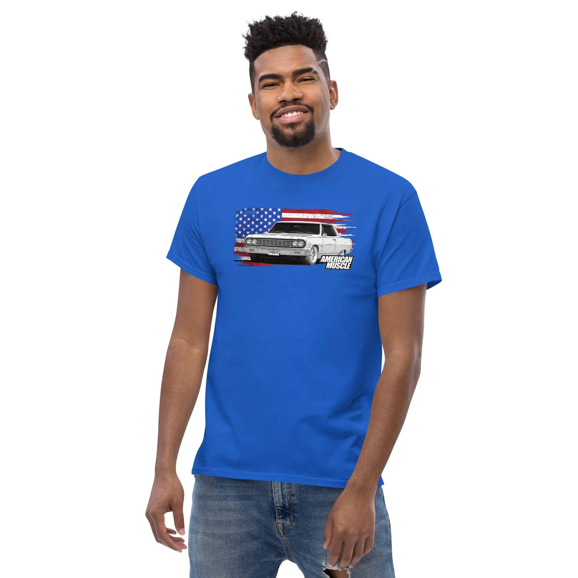 1964 Chevelle T-Shirt With American Flag Design