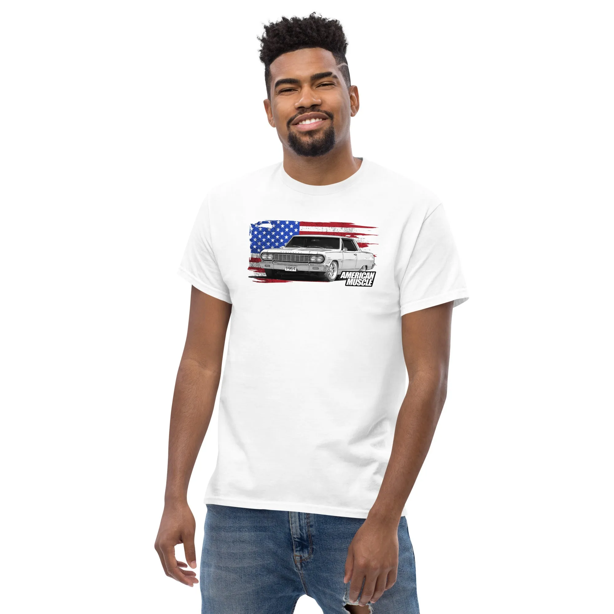 1964 Chevelle T-Shirt With American Flag Design