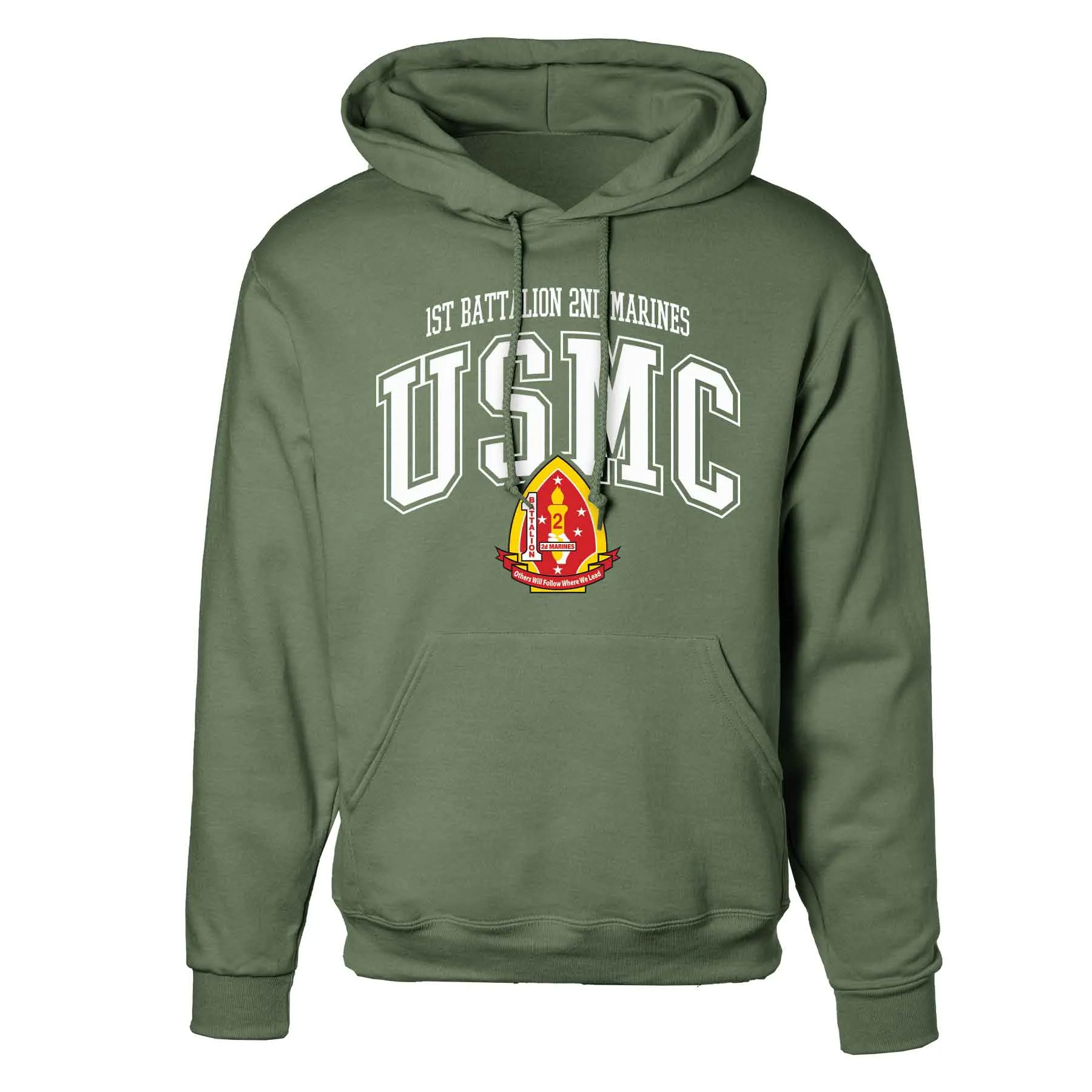 1st Battalion 2nd Marines Arched Hoodie