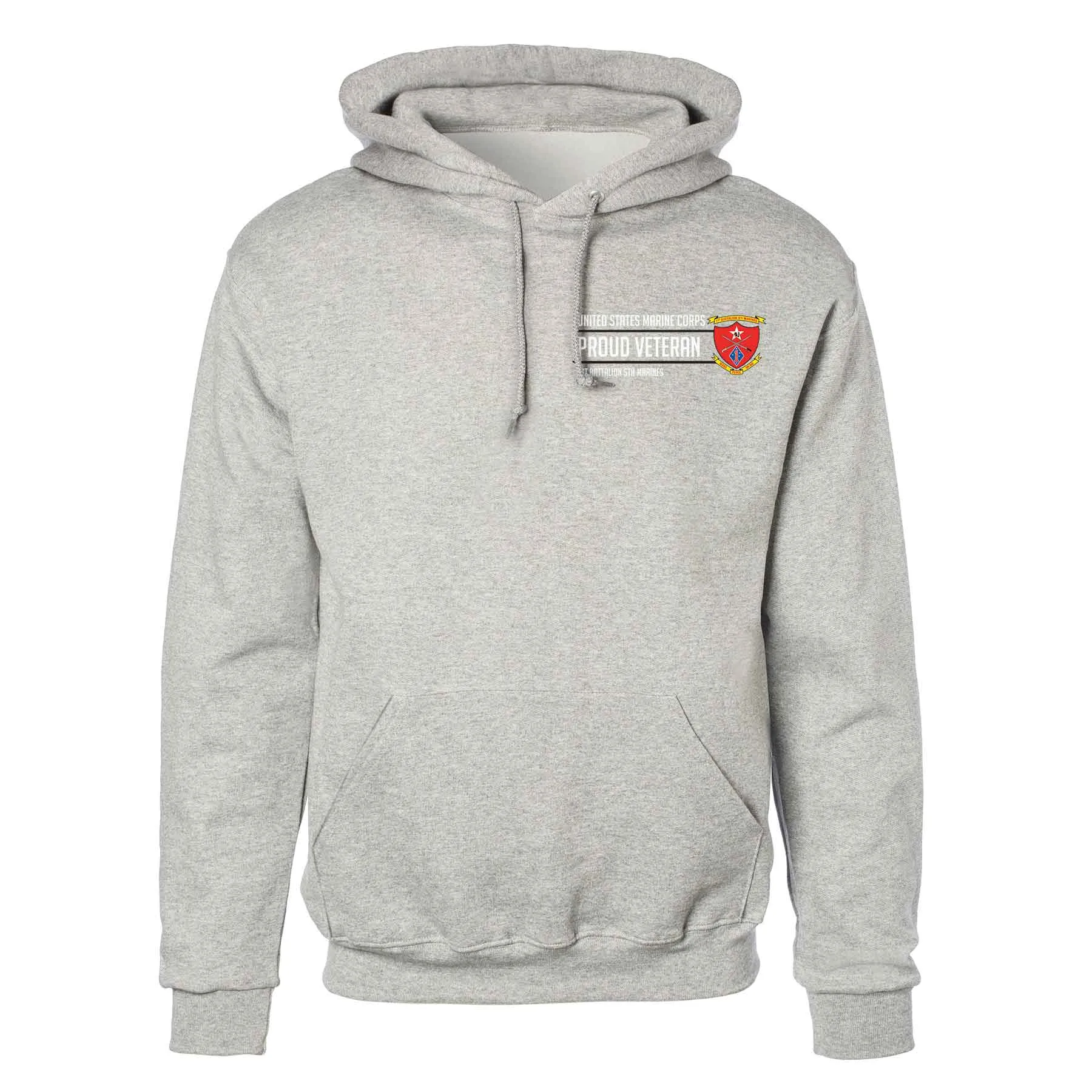 1st Battalion 5th Marines Proud Veteran Hoodie