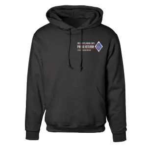 1st Combat Engineer Battalion Proud Veteran Hoodie