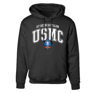 1st Recon Battalion Arched Hoodie