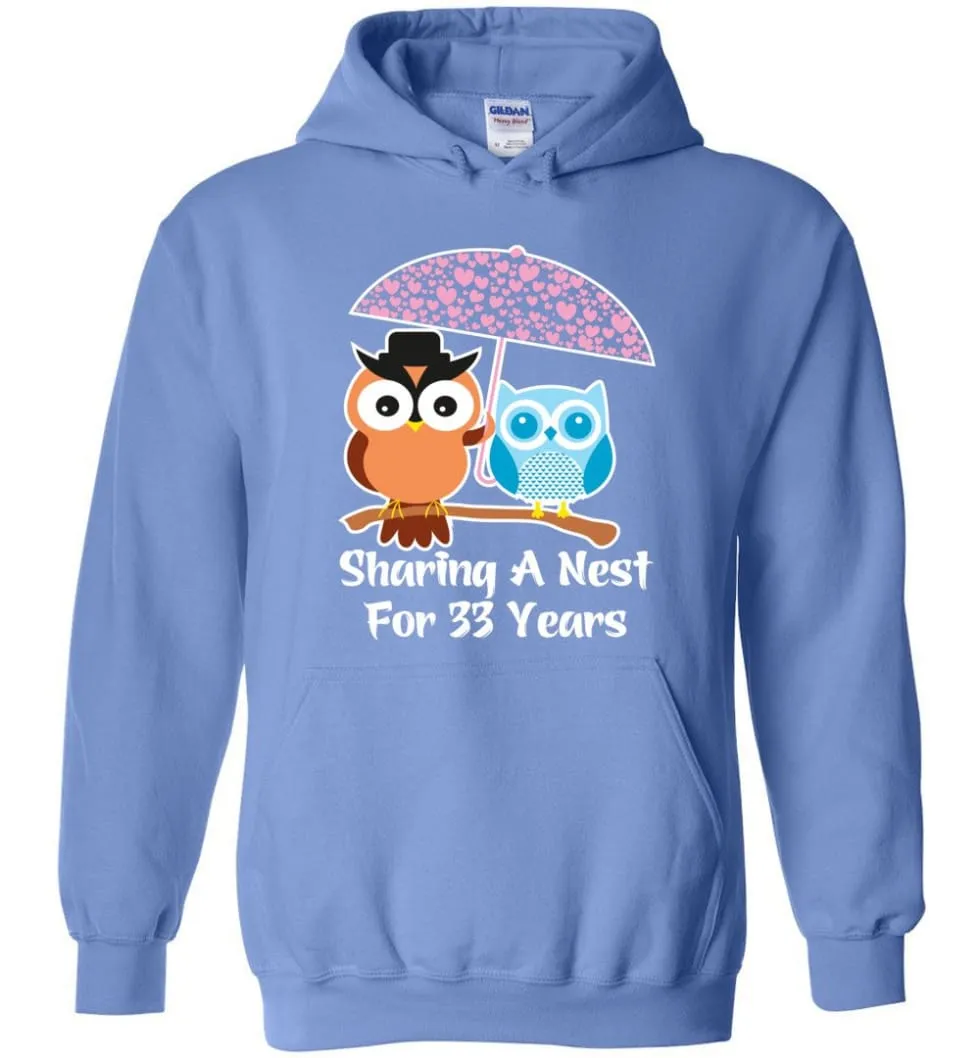 33 Years Wedding Anniversary Gifts Valentine's Day Hoodie