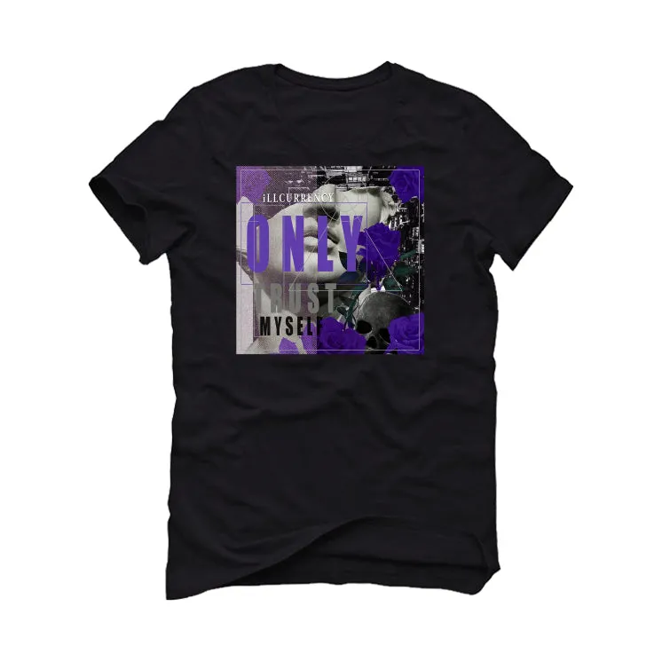 AIR JORDAN 3 "DARK IRIS" Black T-Shirt (ONLY TRUST MYSELF)