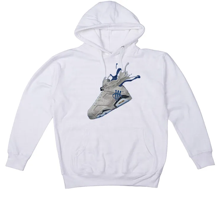 Air Jordan 6 "Georgetown" White T-Shirt (SPLASH)