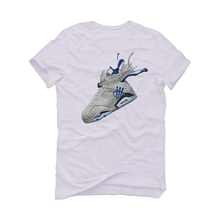 Air Jordan 6 "Georgetown" White T-Shirt (SPLASH)