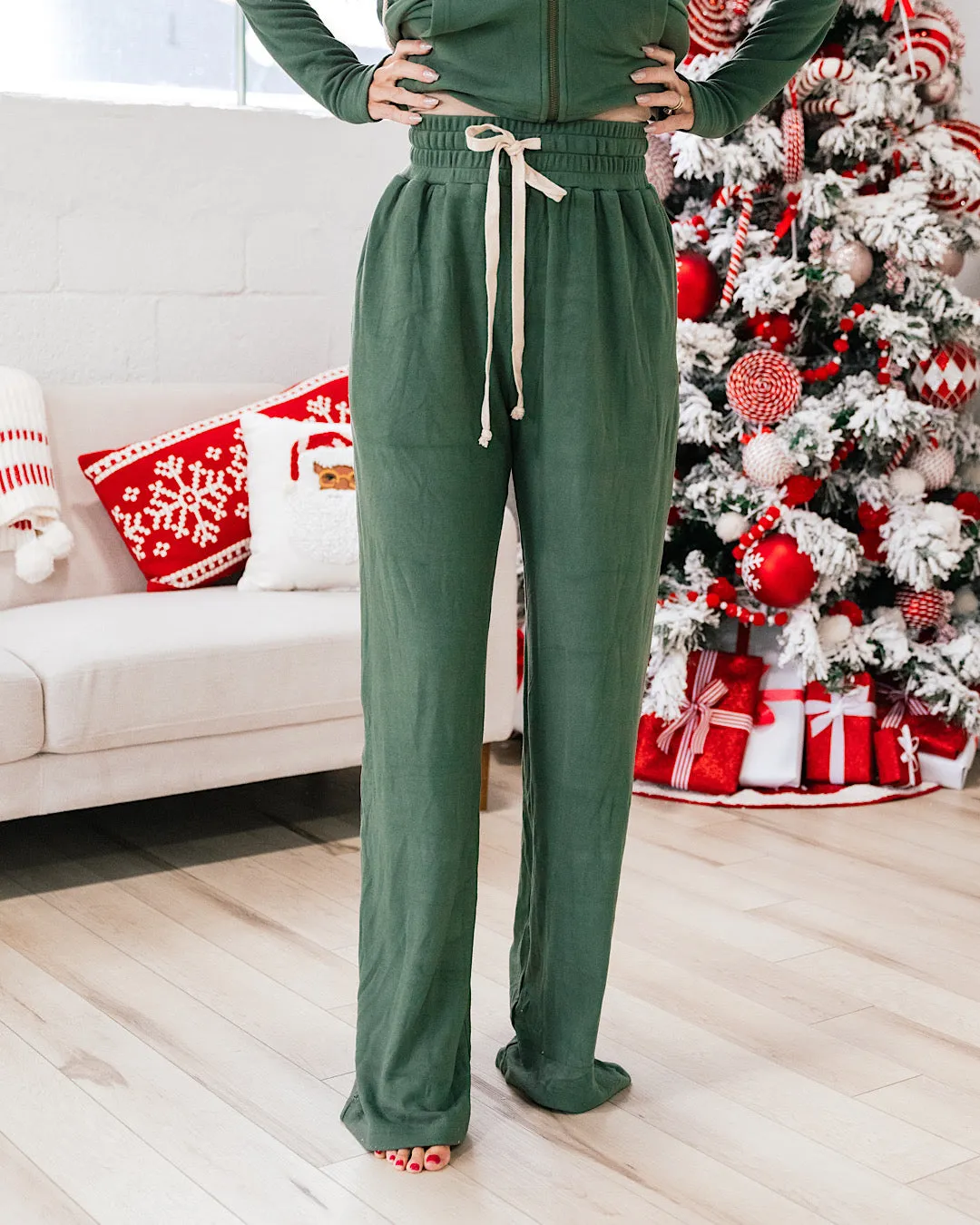 Ampersand Ave Performance Fleece Wide Leg Comfy Pants - Wanderlust FINAL SALE