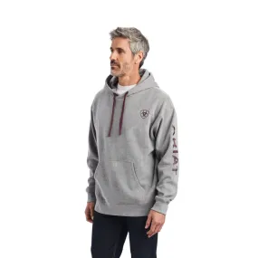 'Ariat' Men's Ariat Logo Hoodie - Heather Grey