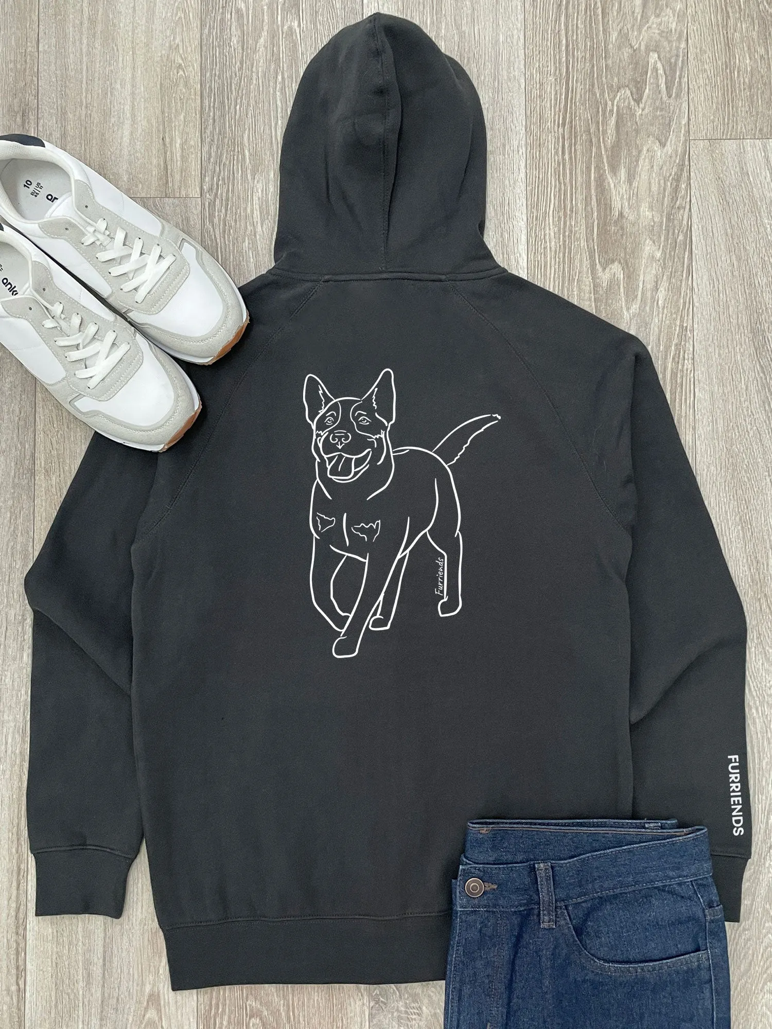 Australian Cattle Dog Zip Front Hoodie