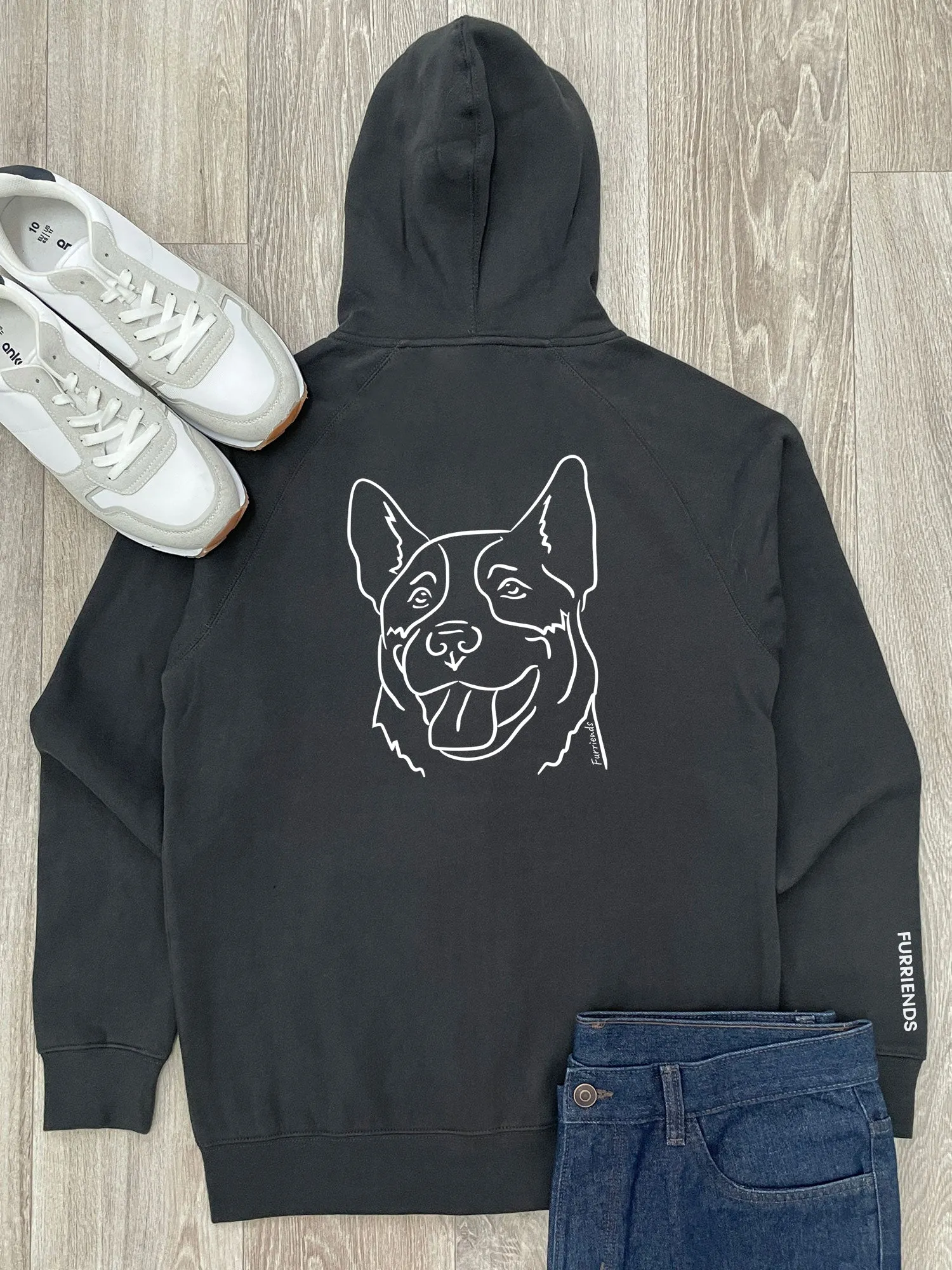 Australian Cattle Dog Zip Front Hoodie