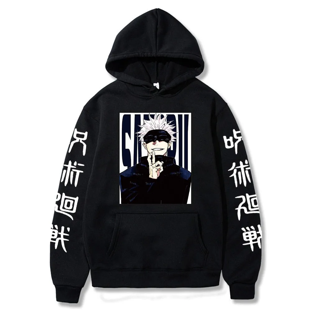 Best Jujutsu Kaisen Gojo Satoru Anime Hoodie High Quality