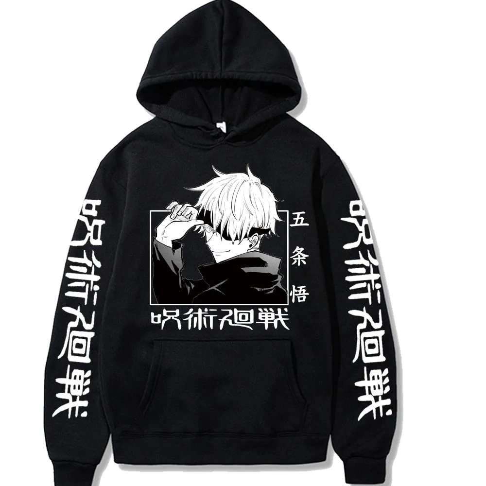 Best Jujutsu Kaisen Gojo Satoru Anime Hoodie High Quality