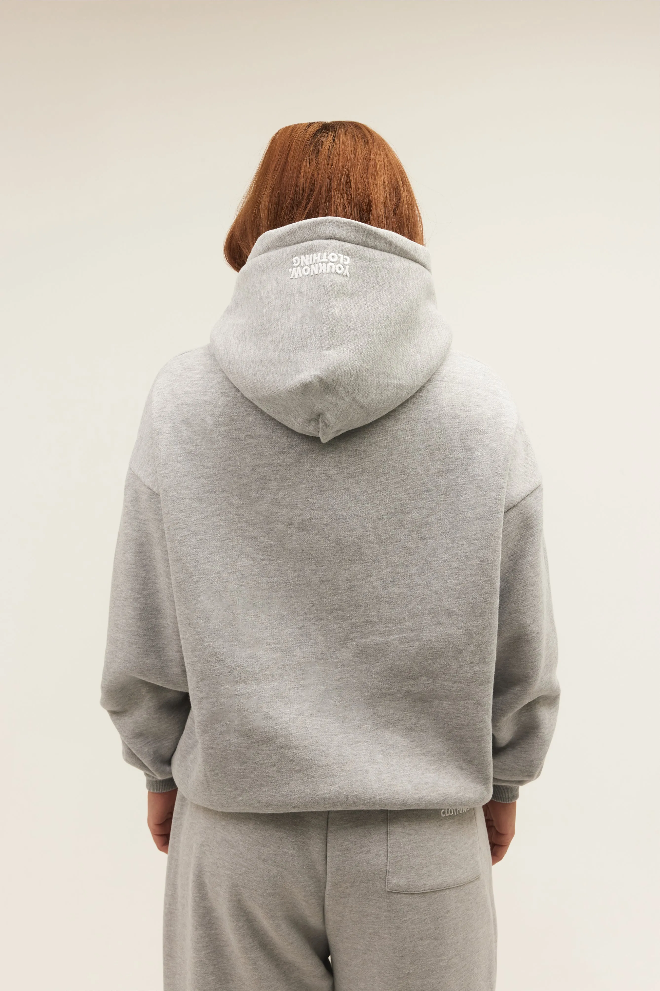 BLOCK HOODIE | GREY