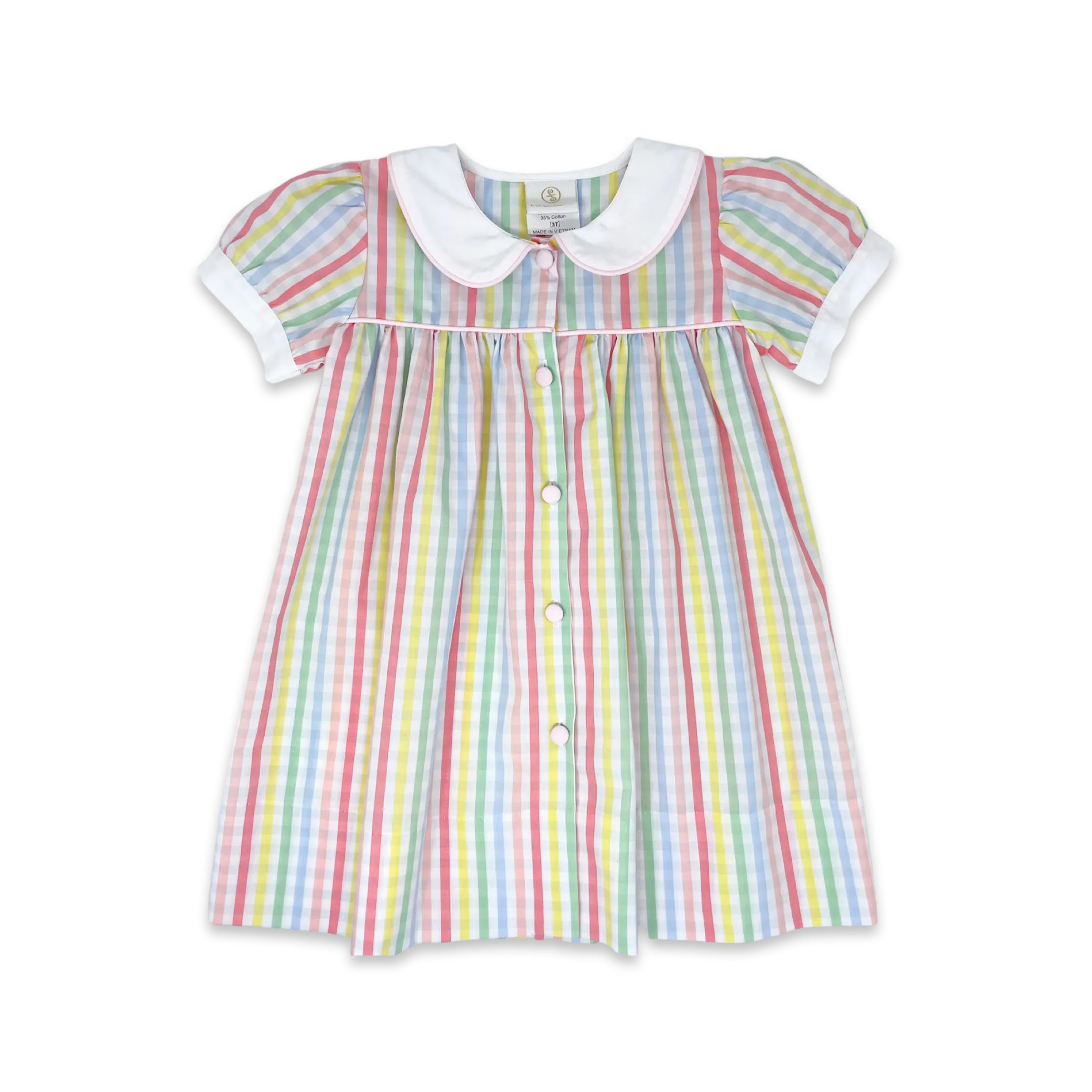 Breccan Dress - Rainbow Stripe