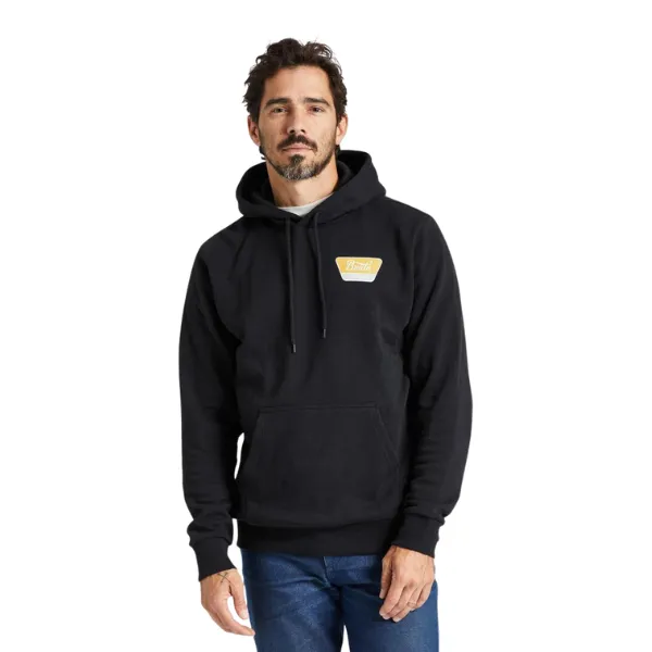 Brixton Linwood Hoodie - Black/Mustard