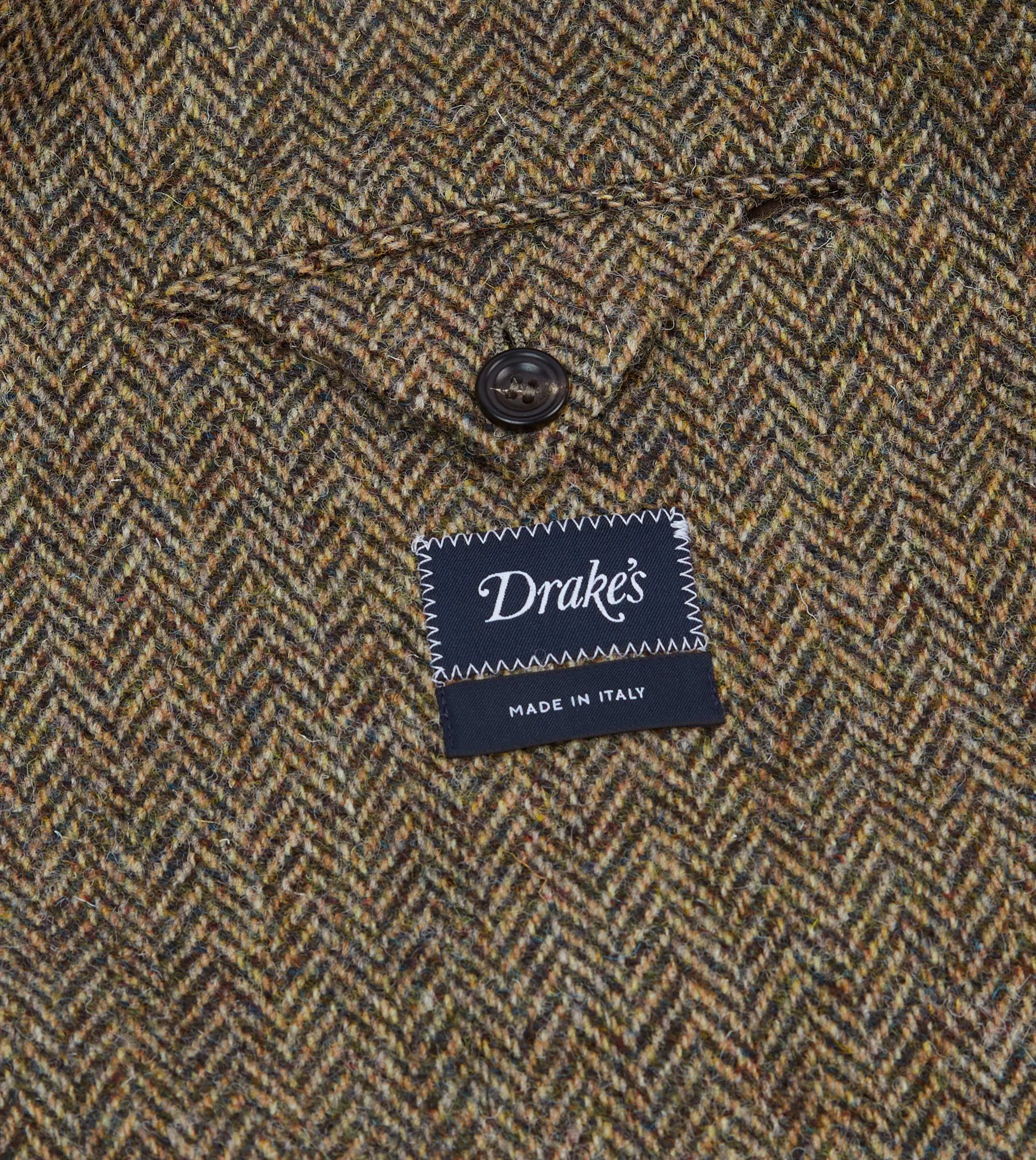 Brown Herringbone Harris Tweed Blazer