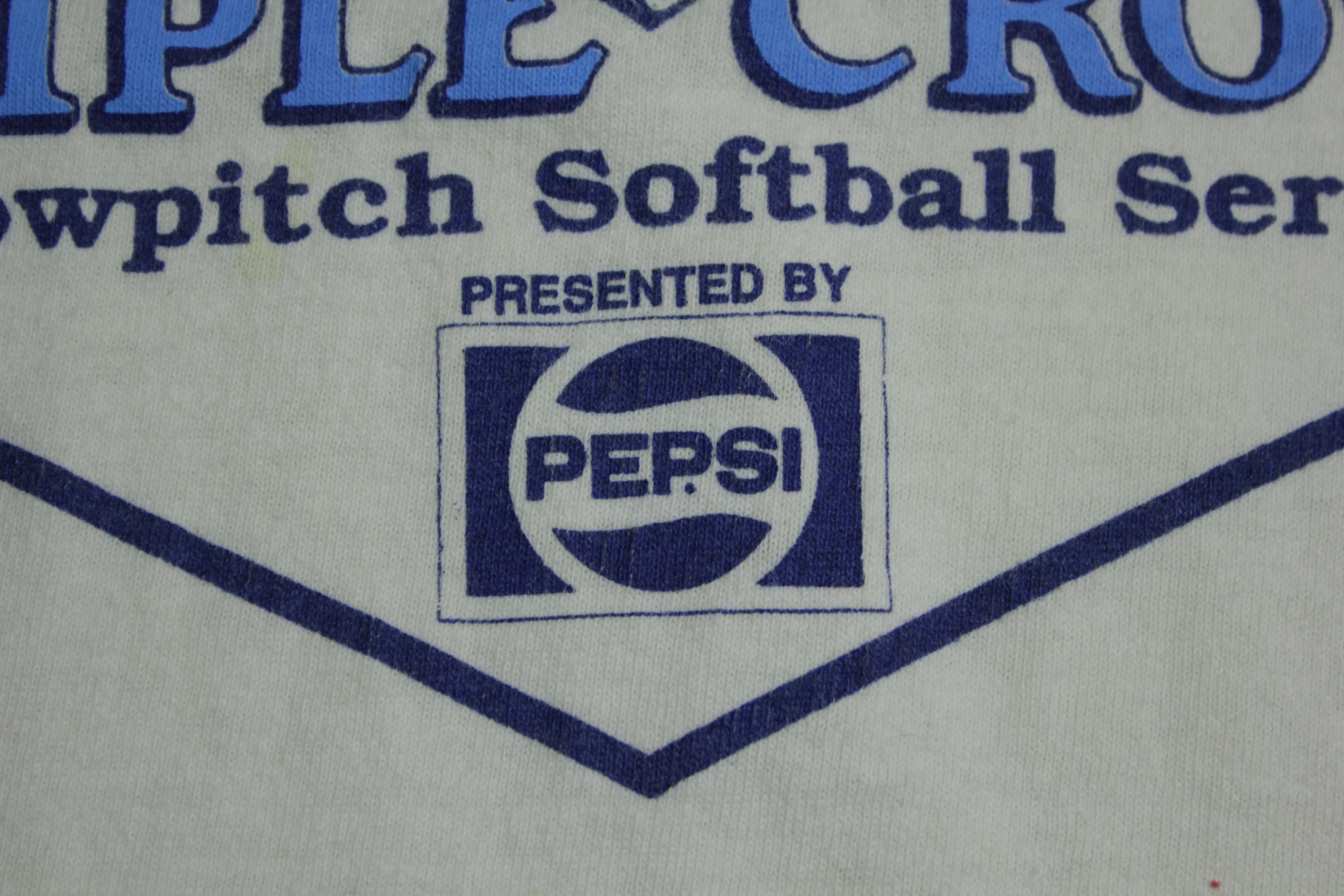 Budweiser Pepsi Nike Vintage 90's Softball Tournament Made in USA T-Shirt