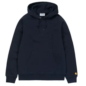 Carhartt WIP Chase Pullover Hoodie - Dark Navy / Gold