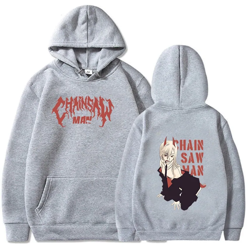 Chainsaw Man Cute Sexy Power Anime Hoodies Sweatshirts Long Sleeve Japanese