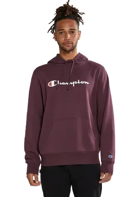 Champion Mens Script Hoodie <br> AY79N FAO