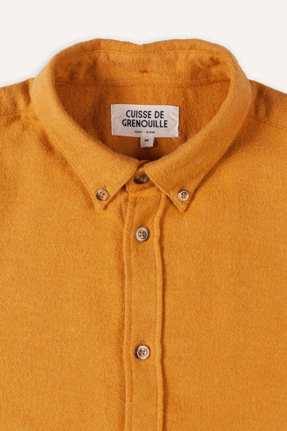 Cuisse de Grenouille Mustard Massimo Brushed Twill Shirt