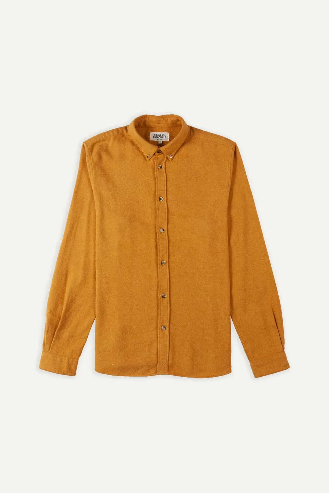 Cuisse de Grenouille Mustard Massimo Brushed Twill Shirt