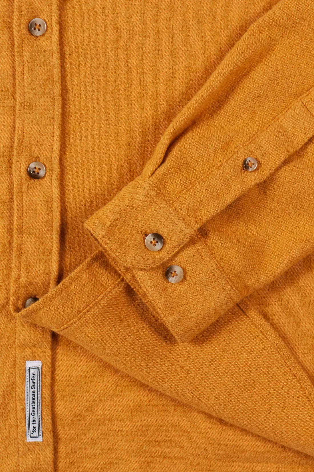 Cuisse de Grenouille Mustard Massimo Brushed Twill Shirt