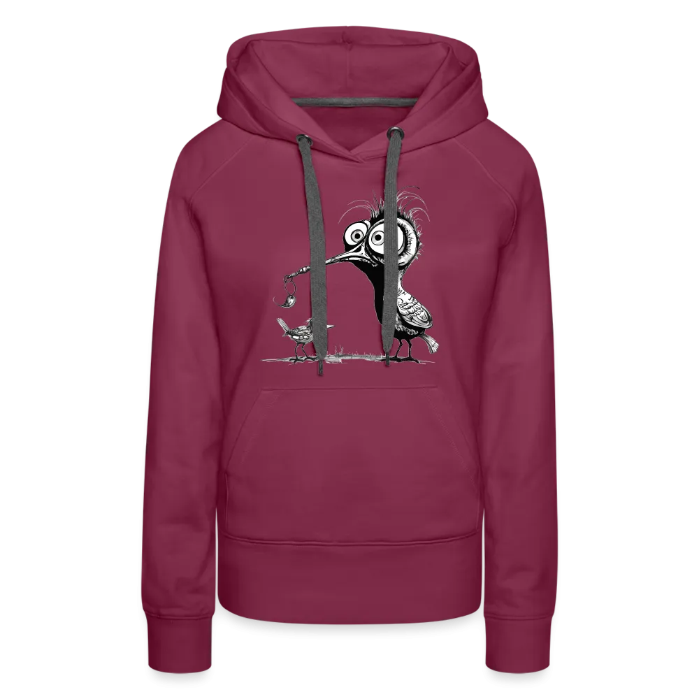 Damen Hoodie mit Vogelmotiv "Amsel & Spatz"