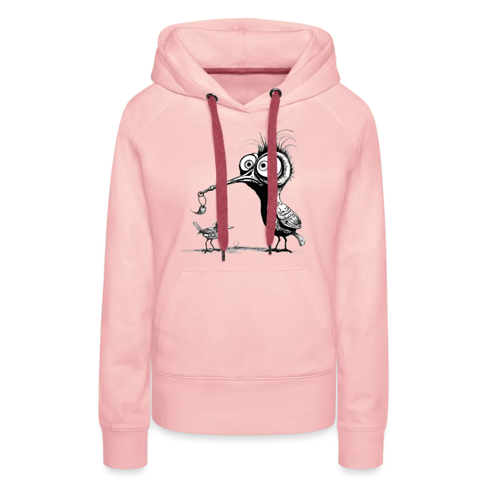 Damen Hoodie mit Vogelmotiv "Amsel & Spatz"