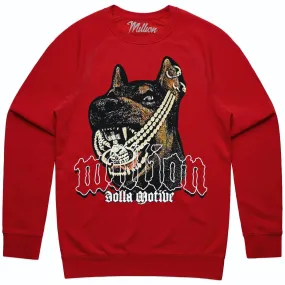 DOBERMAN : Red Crewneck Sweater