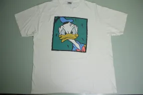 Donald Duck Angry Disney Store Made in USA 90's Character T-Shirt