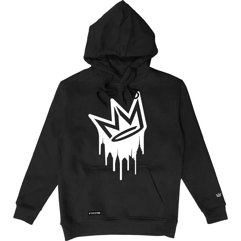 Dripping Crown Logo Hooded Sweatshirt