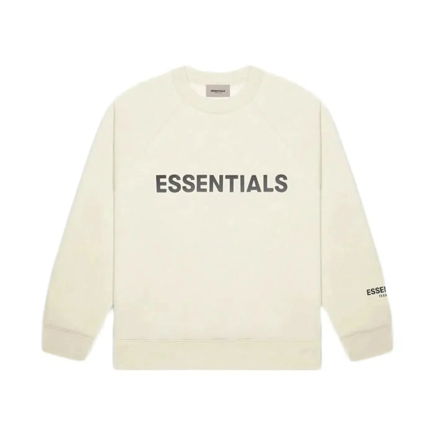 Fear Of God Essentials Front Logo 'Buttercream' Crewneck