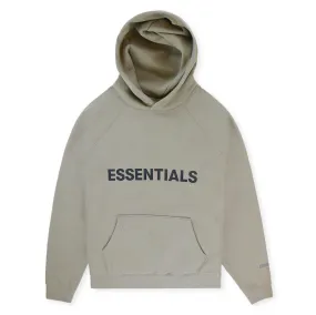 Fear Of God Essentials Front Logo 'Cement' Hoodie SS20