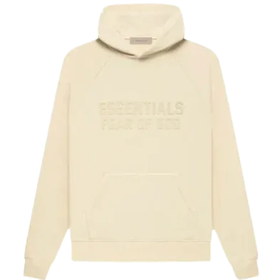 FEAR OF GOD ESSENTIALS LOGO EGG SHELL HOODIE 'FW22'