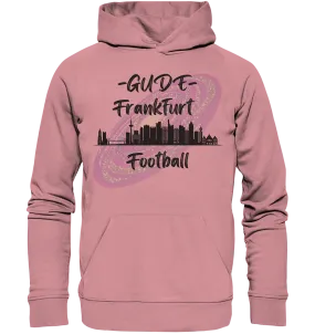 Gude Frankfurt Football (schwarze Schrift) - Organic Basic Hoodie