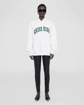 HARVEY SWEATSHIRT / IVORY WITH DARK SAGE