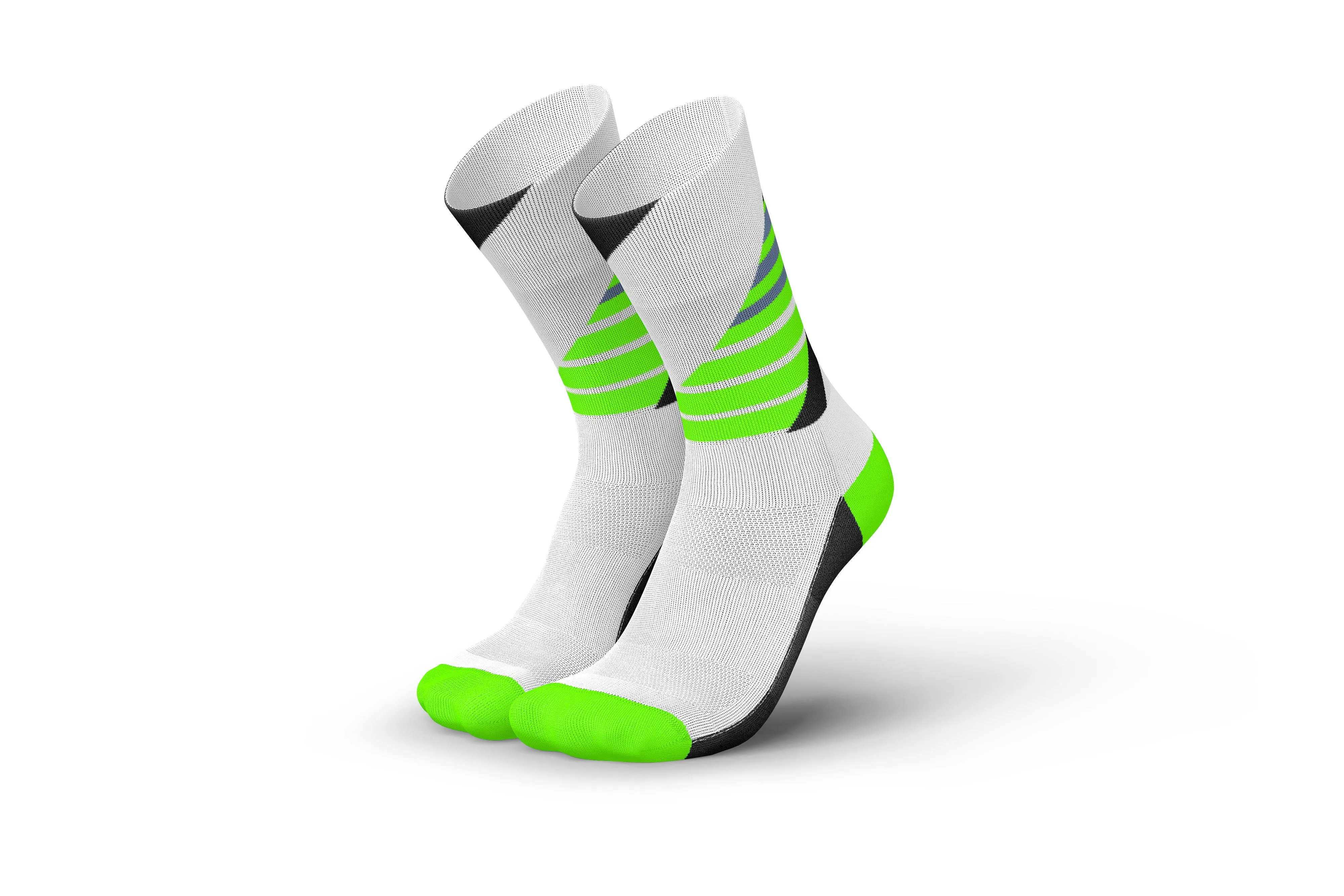 INCYLENCE Running Ladders Black Green Long Sock