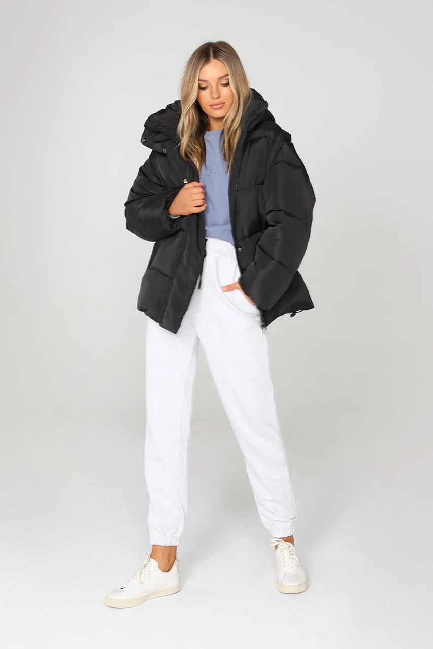 Jasper 3 in 1 Puffer | Black