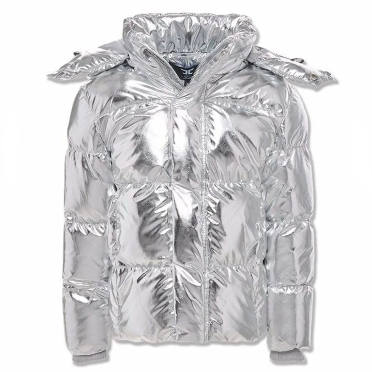 Jordan Craig Metallic Hooded Bubble Toddler Jacket Metallic Silver