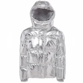 Jordan Craig Metallic Hooded Bubble Toddler Jacket Metallic Silver