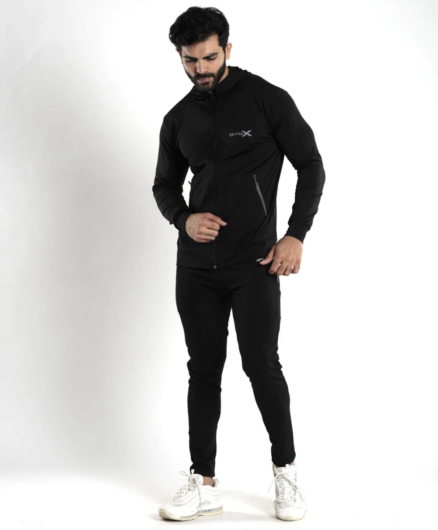 Lancer Muscle Fit Hoodie- Jet Black - Sale