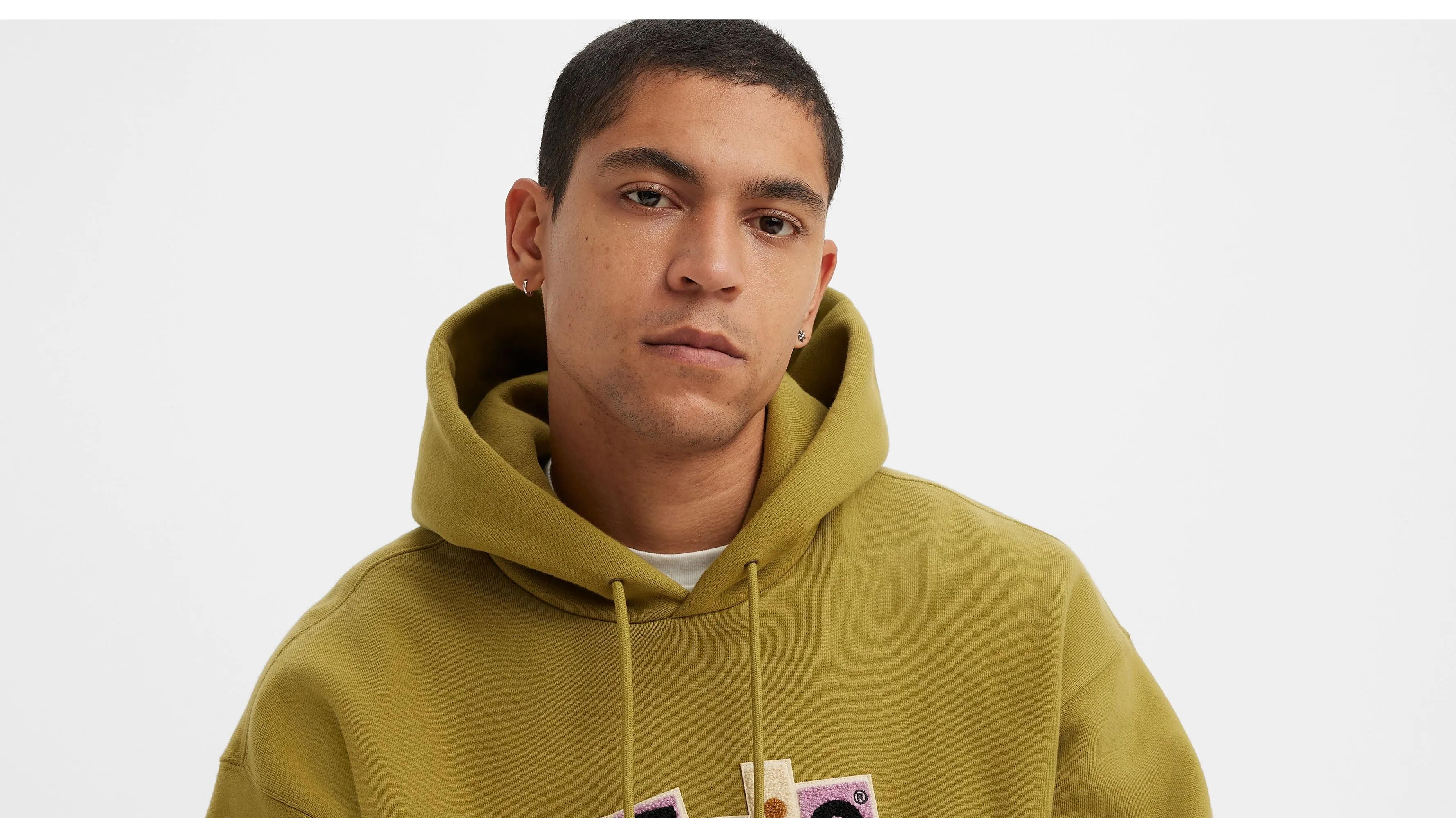 Levi's Skate Hooded Sweatshirt/Green Moss - New AW23