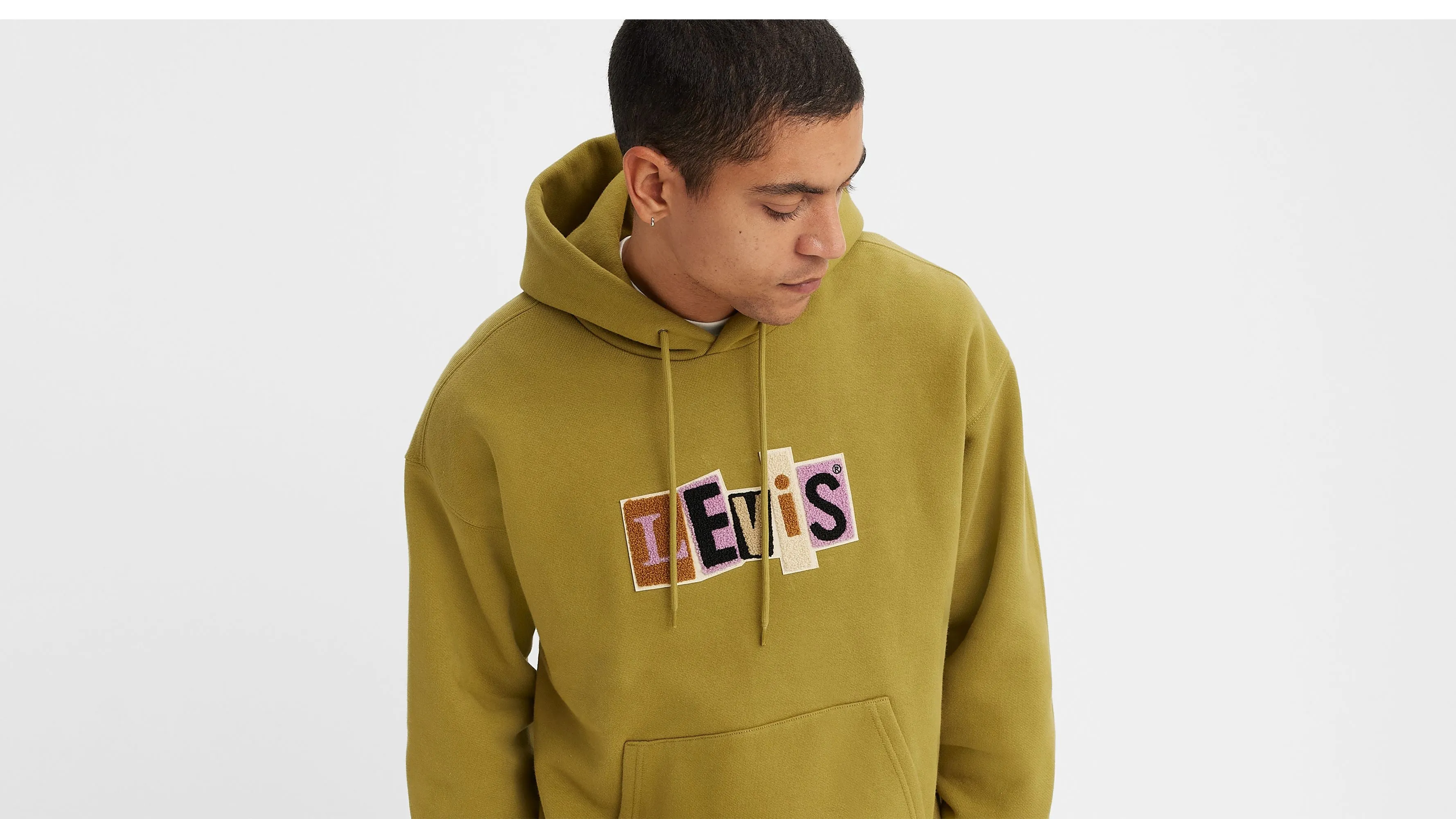 Levi's Skate Hooded Sweatshirt/Green Moss - New AW23