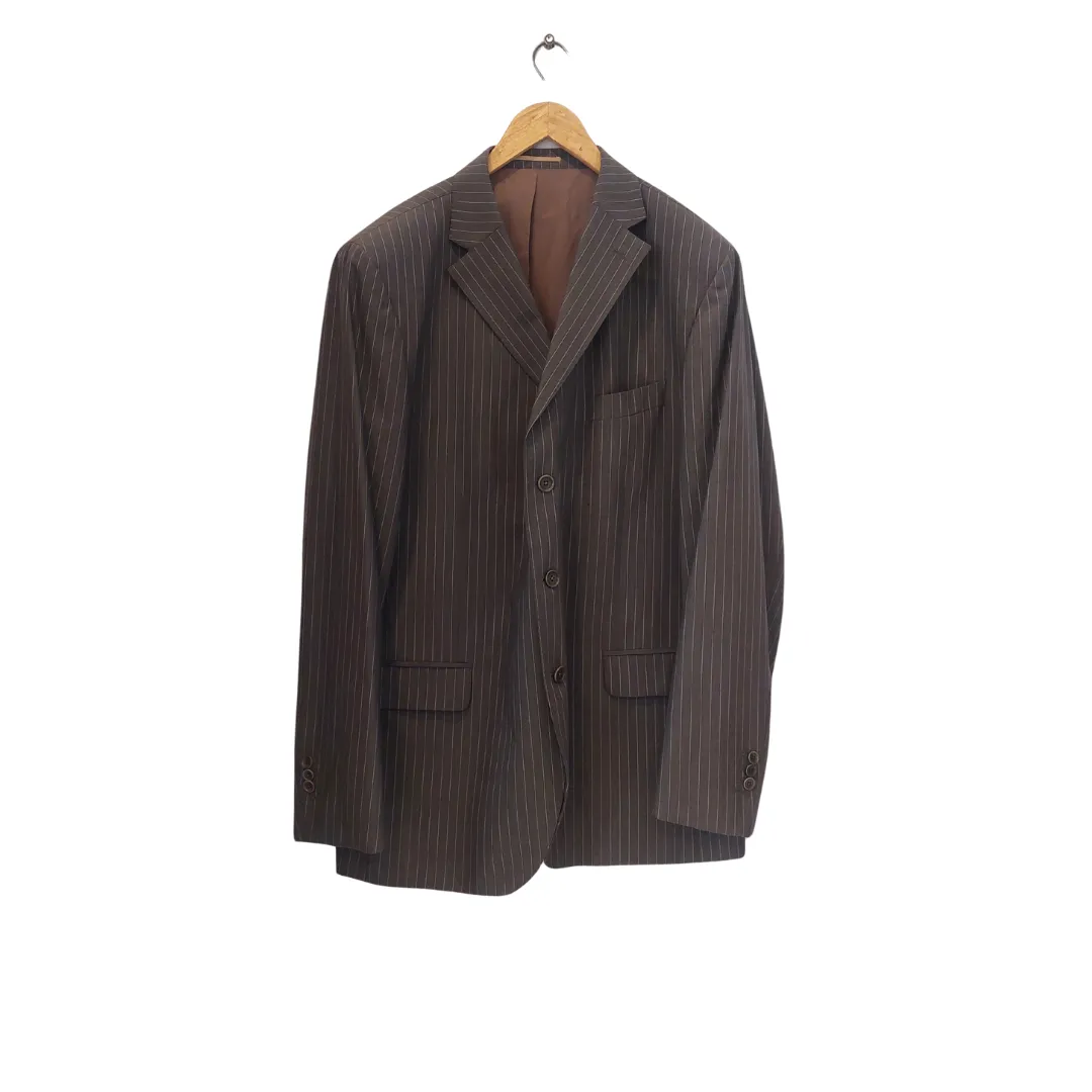 Massimo Dutti Men's Grey Pinstripe Blazer | Gently Used |