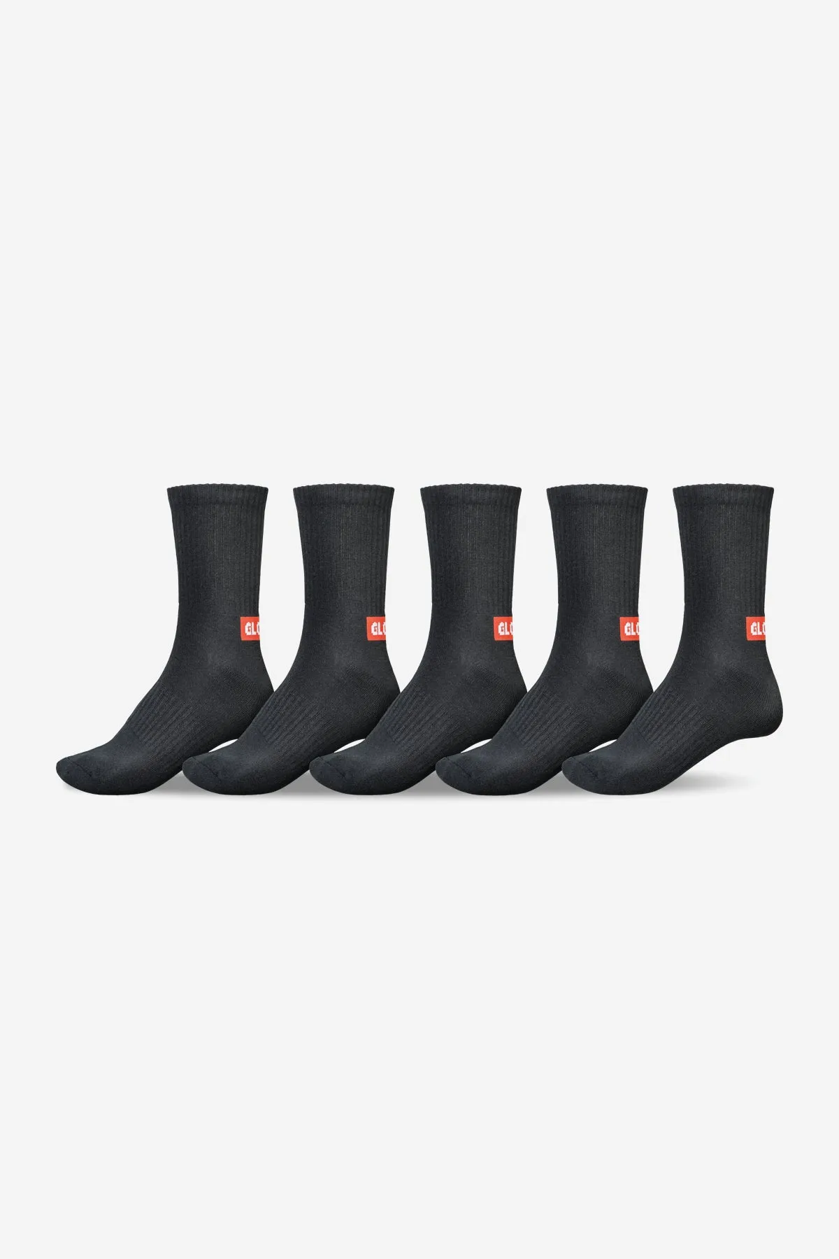 Minibar Crew Sock 5 Pack - Black