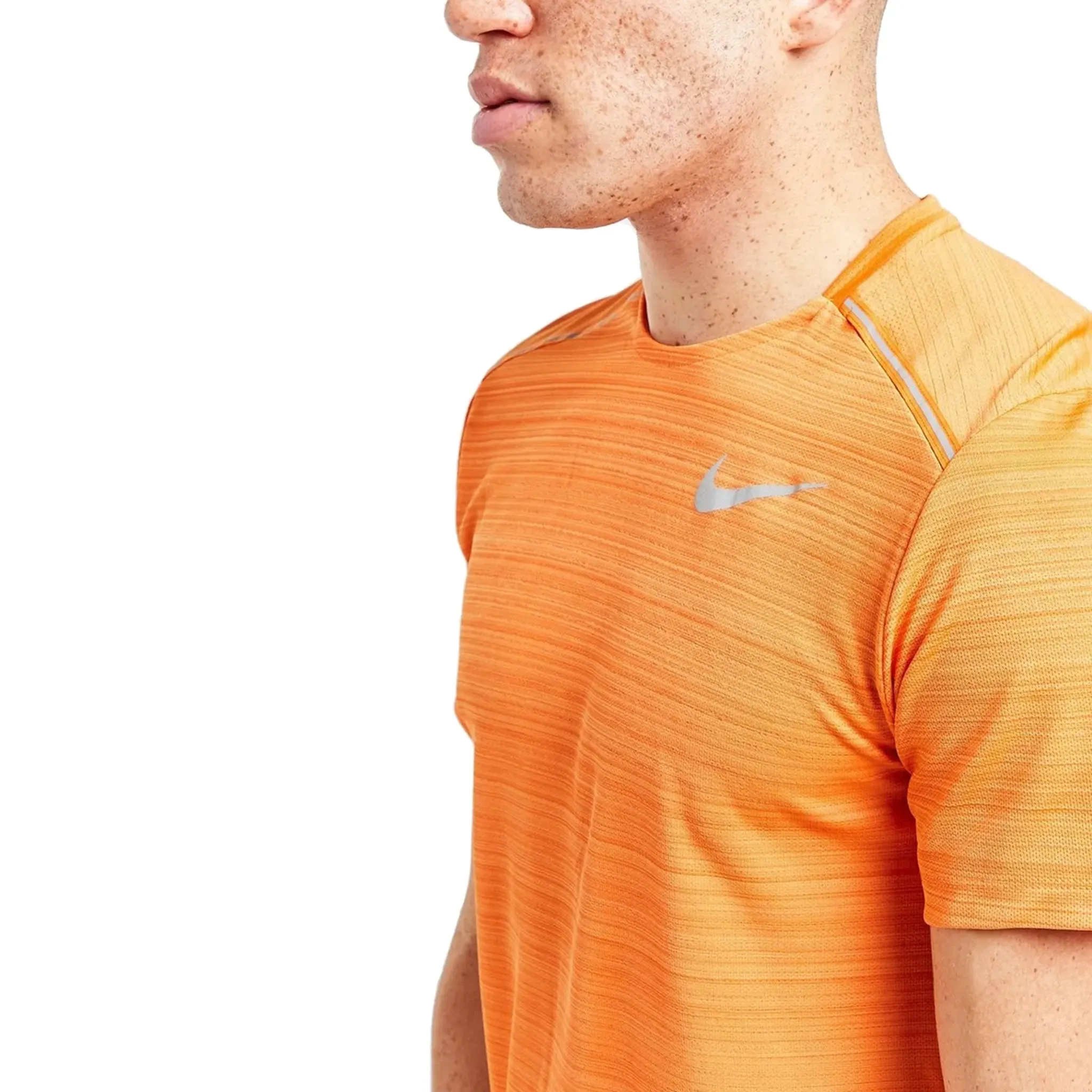 Nike Dri-FIT 1.0 Orange Miler Running T Shirt