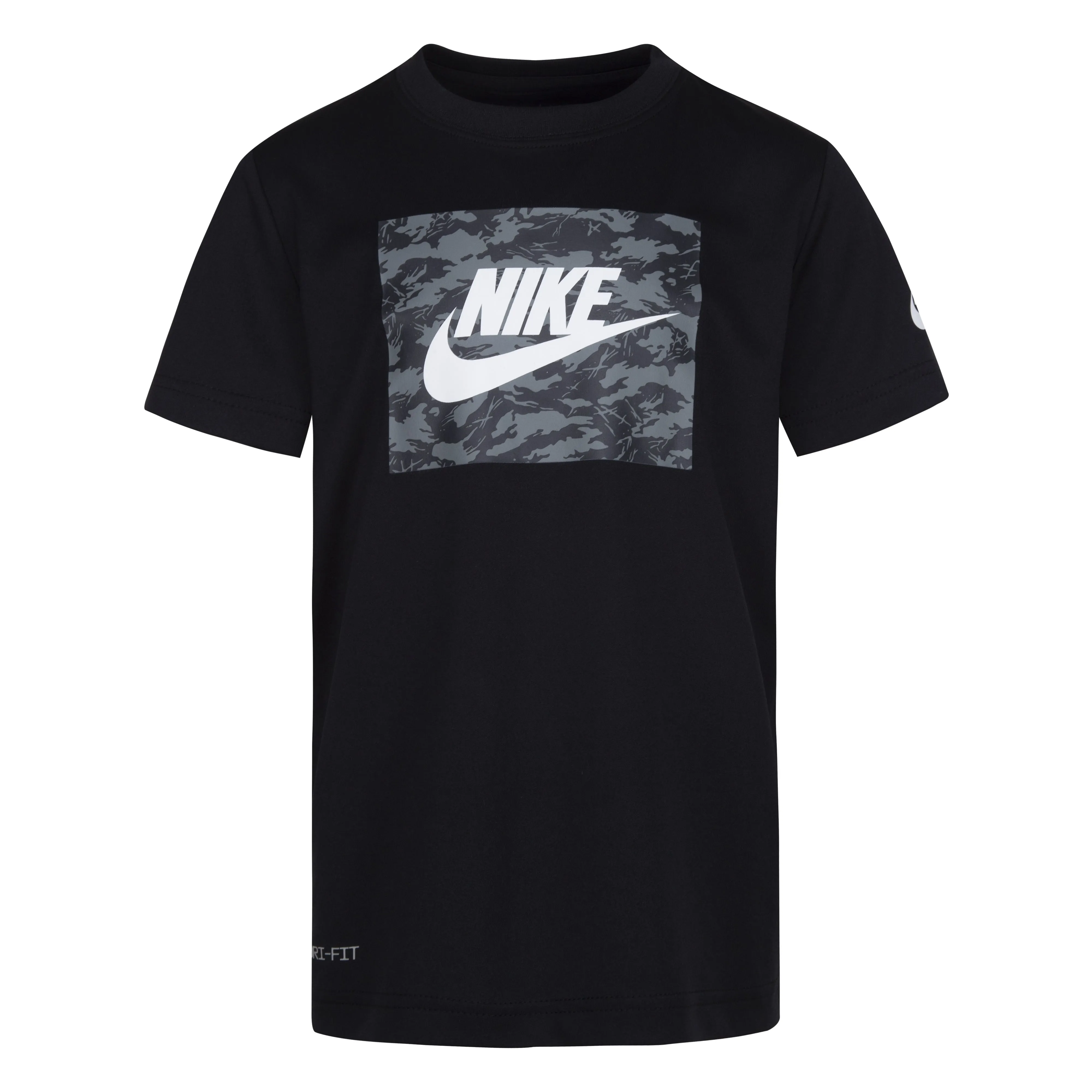 NIKE JUNIOR CAMO FUTURA BLACK TEE