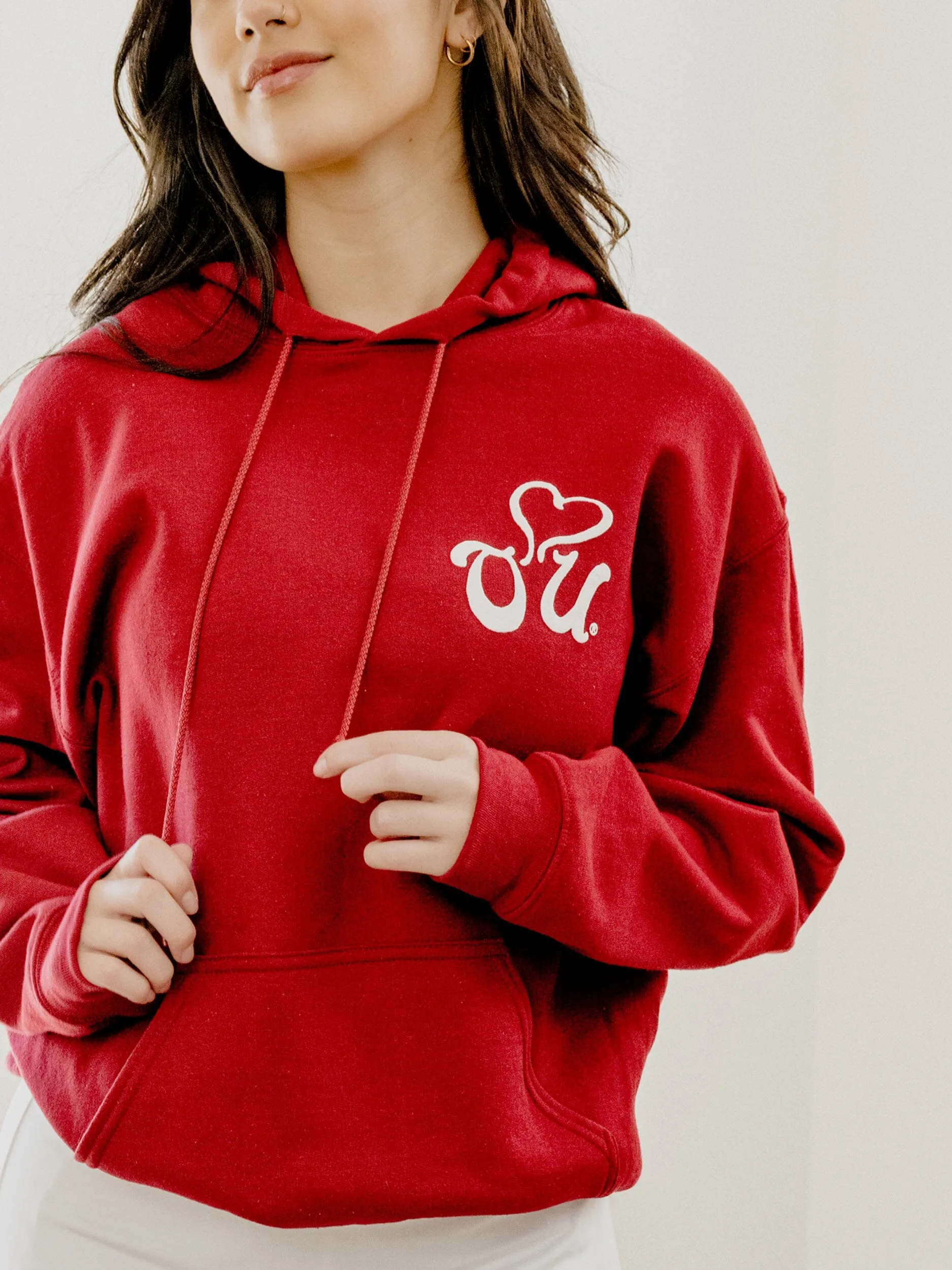 OU Sooners Lyric Puff Ink Crimson Hoodie